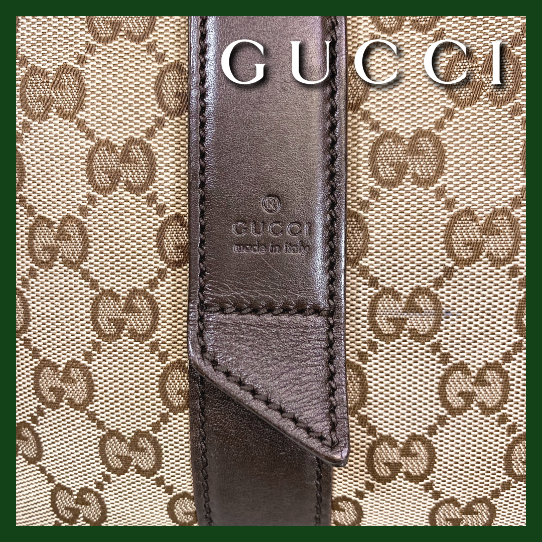 ★10,000円スタート★【GUCCI】グッチGGキャンバス×レザートートバッグ145971/200047_画像4