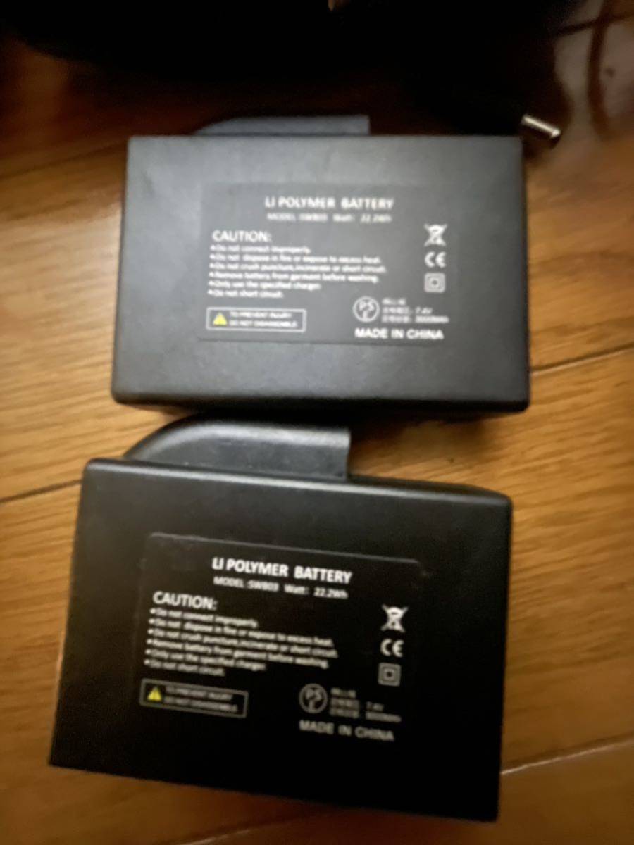 IDEAL ID-204 HEAT4 ヒートグローブ 電熱グローブ バッテリー付属 バッテリー 3000mAh IDHB3000 チャージャー _画像2