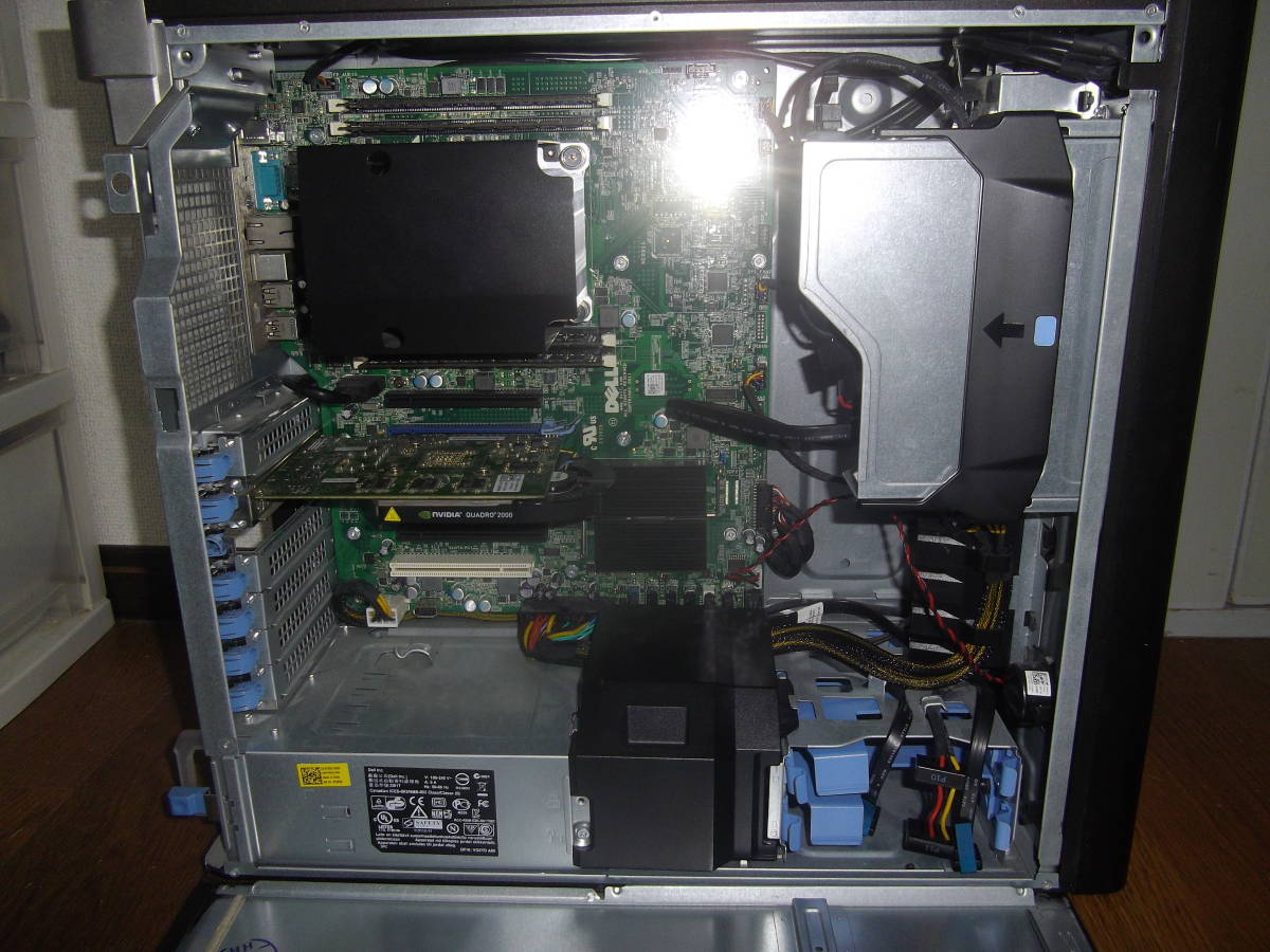 DELL/ PRECISION T3600 Xeon E5-1620-3.6GHz/memo-16GB/HDD-500GB/BIOS確認ジャンク品で_画像5