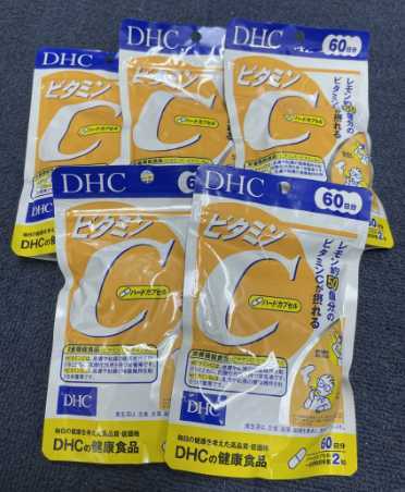 5袋★DHC ビタミンC ハードカプセル 60日x5袋(120粒x5)【DHC サプリメント】★送料無料★賞味期限2026/08_画像1