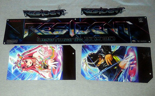 送料無料 beatmania IIDX 30 RESIDENT 筐体装飾パネル 5点 送料無料 beatmania IIDX 30 RESIDENT 筐体装飾パネル 5点