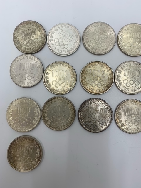 【5632-6103】昭和39年 東京オリンピック1000円銀貨 16枚おまとめ ★ 総額16,000円分　約320.4ｇ　記念硬貨_画像2