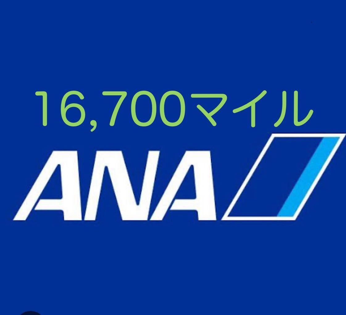 ANA 16700マイル　ANAマイレージ　ANAマイル　_画像1