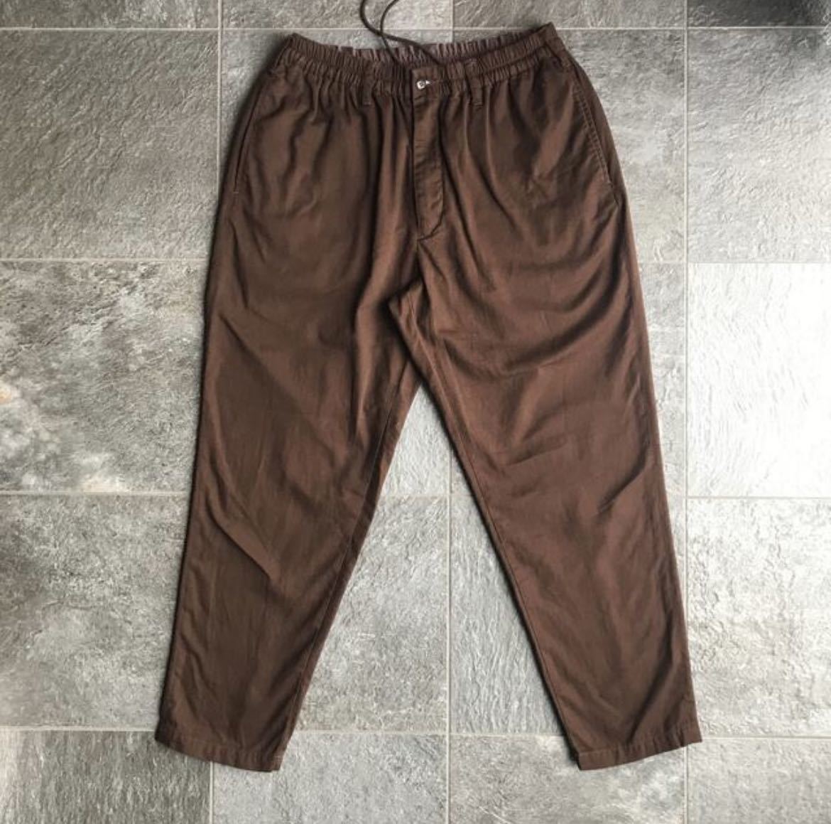 クーティCOOTIE Drill Tapered Easy Pants Brown_画像1