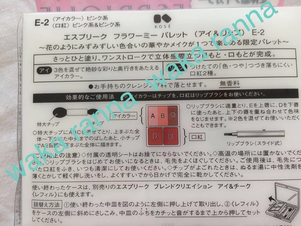 箱の裏面表示