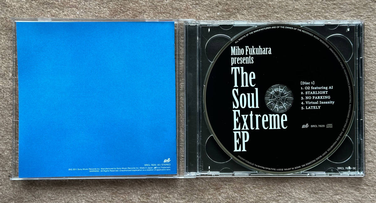 2CD 2011年 SRCL-7629 福原美穂 福原 みほ The Soul Extreme EP 5曲入り 初回生産限定盤 ライブCD・解説付き_画像3