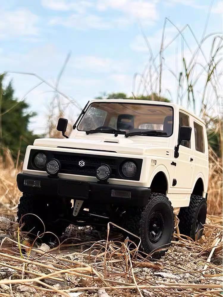 ★ホワイト WPL新発売NEW C74 スズキ ジムニー RTR 1/10ラジコン RC クローラー ライセンス JA11 10点灯連動LEDライトサービス 4WDトラック_画像1