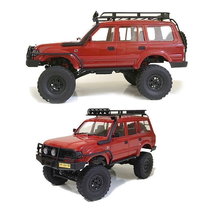 赤バッテリー2本 WPL C54-1 RTR 1/16 ランドクルーザー LC80 4WD ラジコントラック クローラー RCカー オフロード 検索MN99S D12 C34 C24-1_画像2