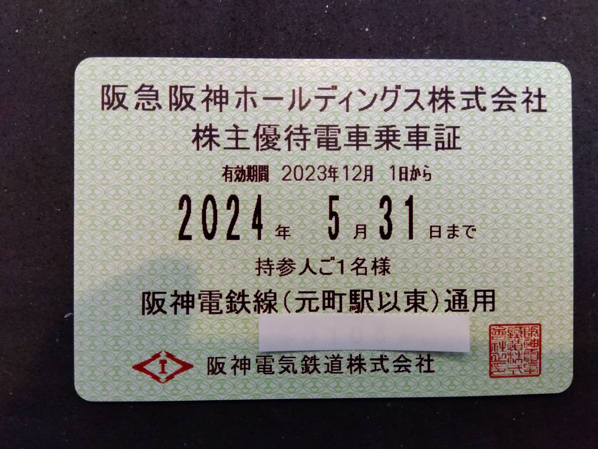 阪急阪神ホールディングス㈱　株主優待乗車証　阪神電鉄_画像1