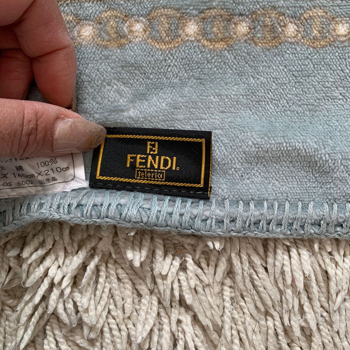 FENDI 綿毛布　泉州毛布　シングルサイズ　日本製　