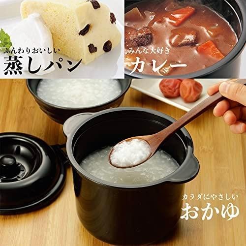 カクセー 電子レンジ専用炊飯器 備長炭入り ちびくろちゃん 2合炊き_画像5