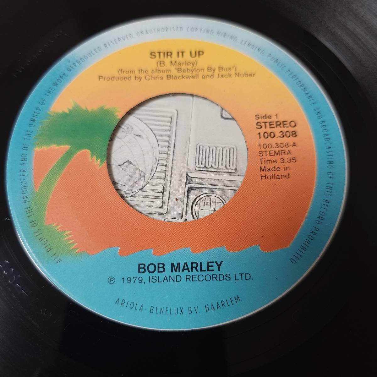 Bob Marley & The Wailers - Stir It Up / Rat Race // Island Records 7inch / Roots_画像3