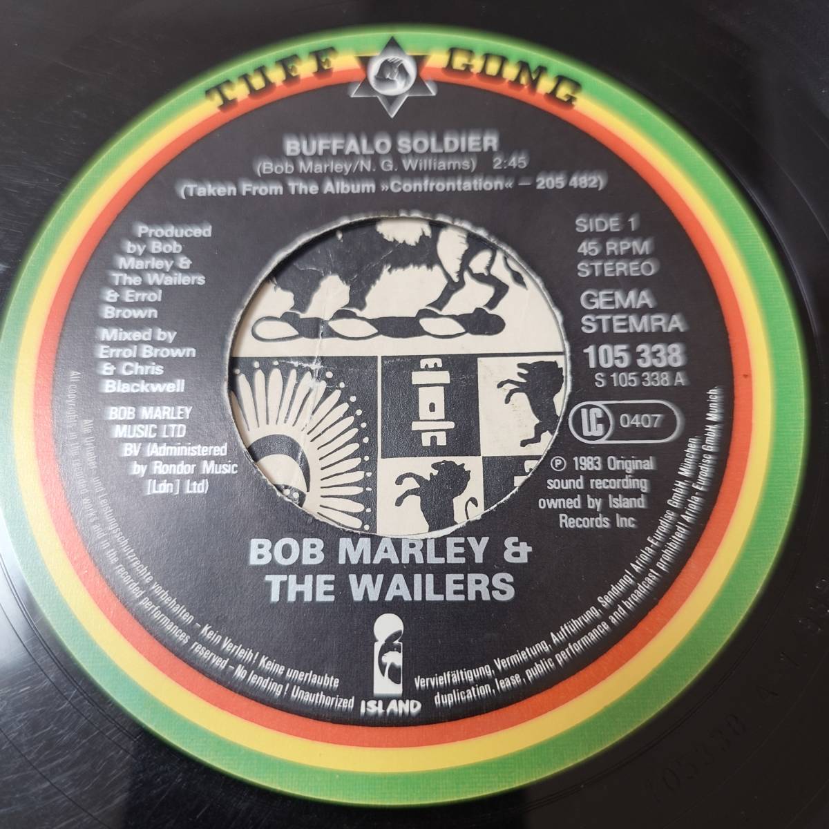 Bob Marley & The Wailers - Buffalo Soldier // Island Records 7inch / Roots_画像3