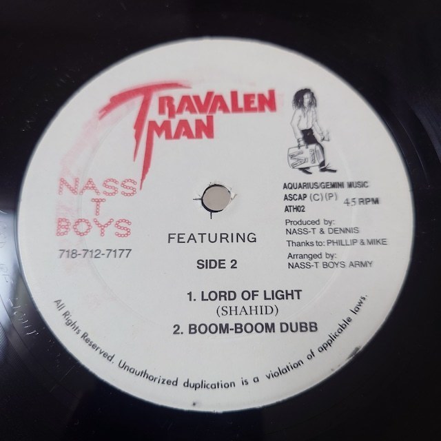 Lloyd-D-Stiff & Sting Int'l - Boom-Boom Fattie // Travalen Man 12inch / 早口_画像2