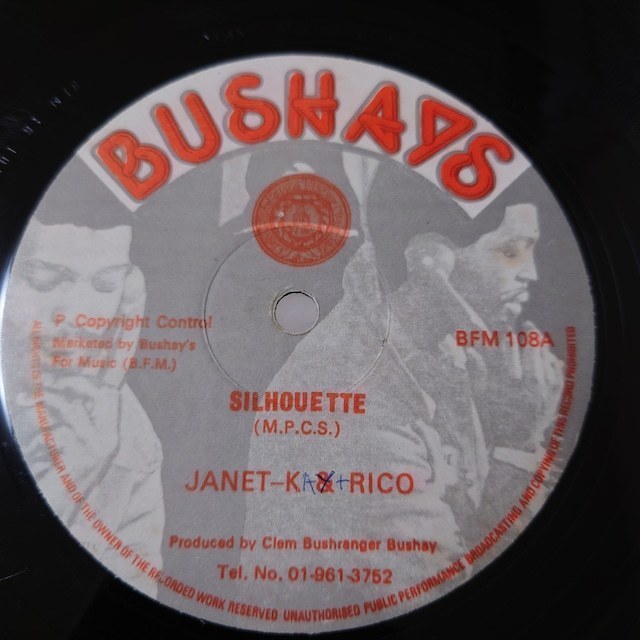 Janet Kay & Rico Rodriguez & Prince Jazzbo - Silhouette / Silhouette Gone Clear // Bushays 12inch / Lovers_画像1