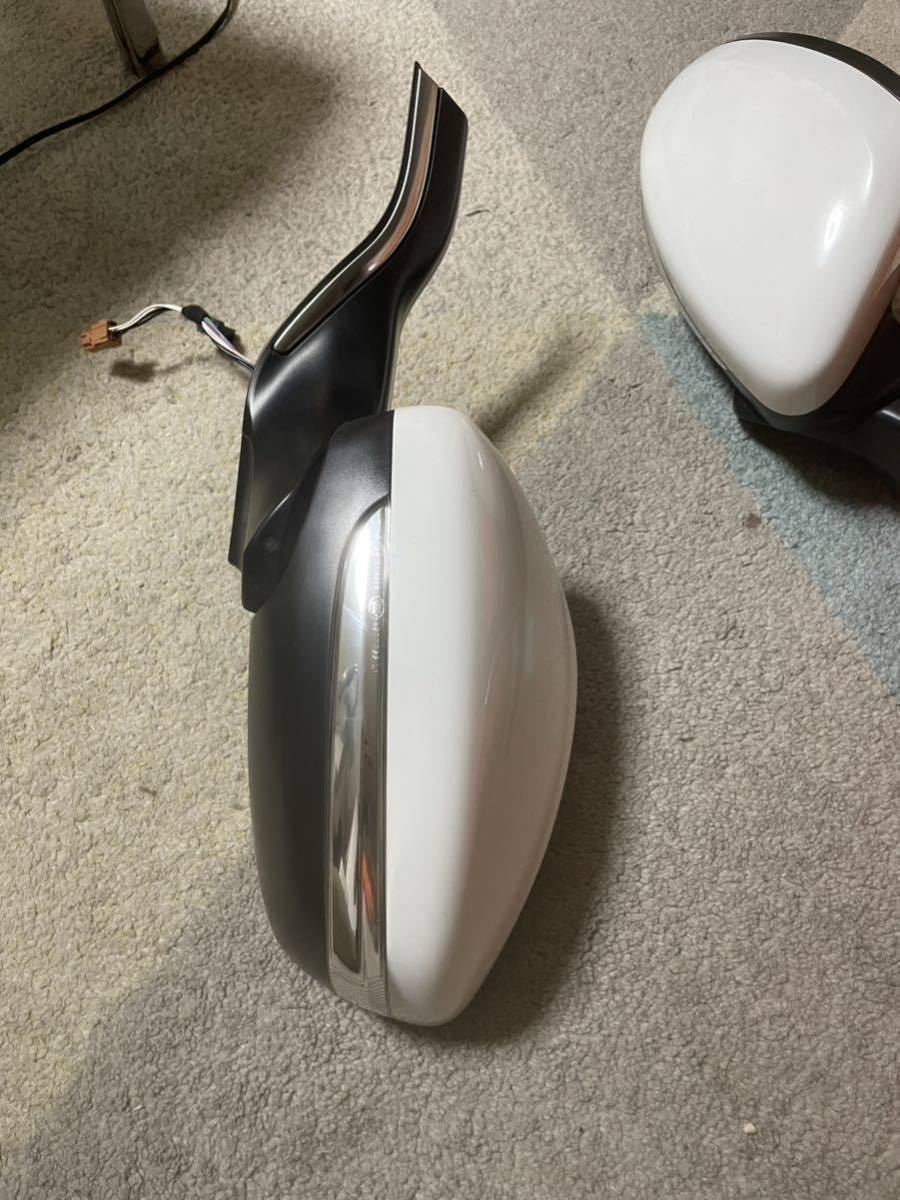  operation OK Peugeot 208 A9 A9HM01 left right set door mirror side mirror winker heater attaching white white 5P4P 6P5P driver`s seat passenger's seat H25 year 