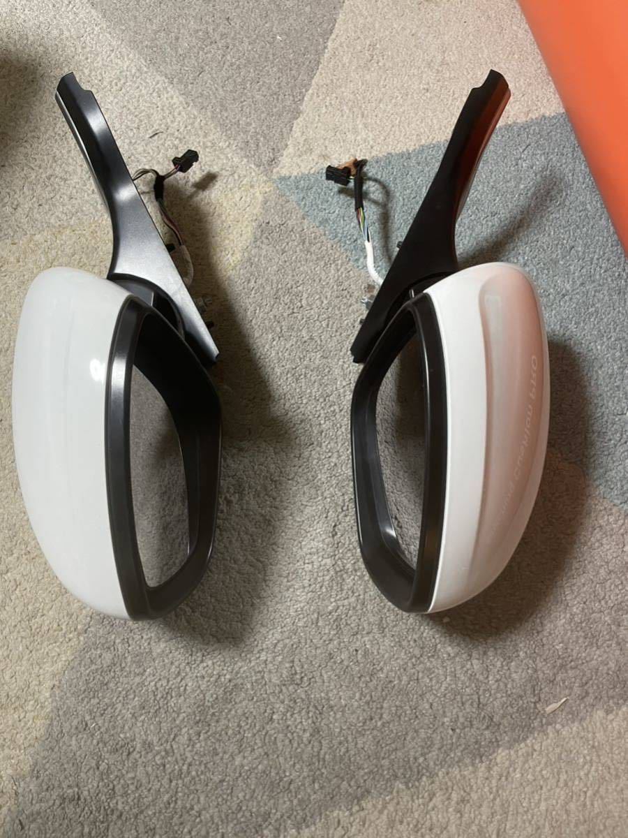  operation OK Peugeot 208 A9 A9HM01 left right set door mirror side mirror winker heater attaching white white 5P4P 6P5P driver`s seat passenger's seat H25 year 