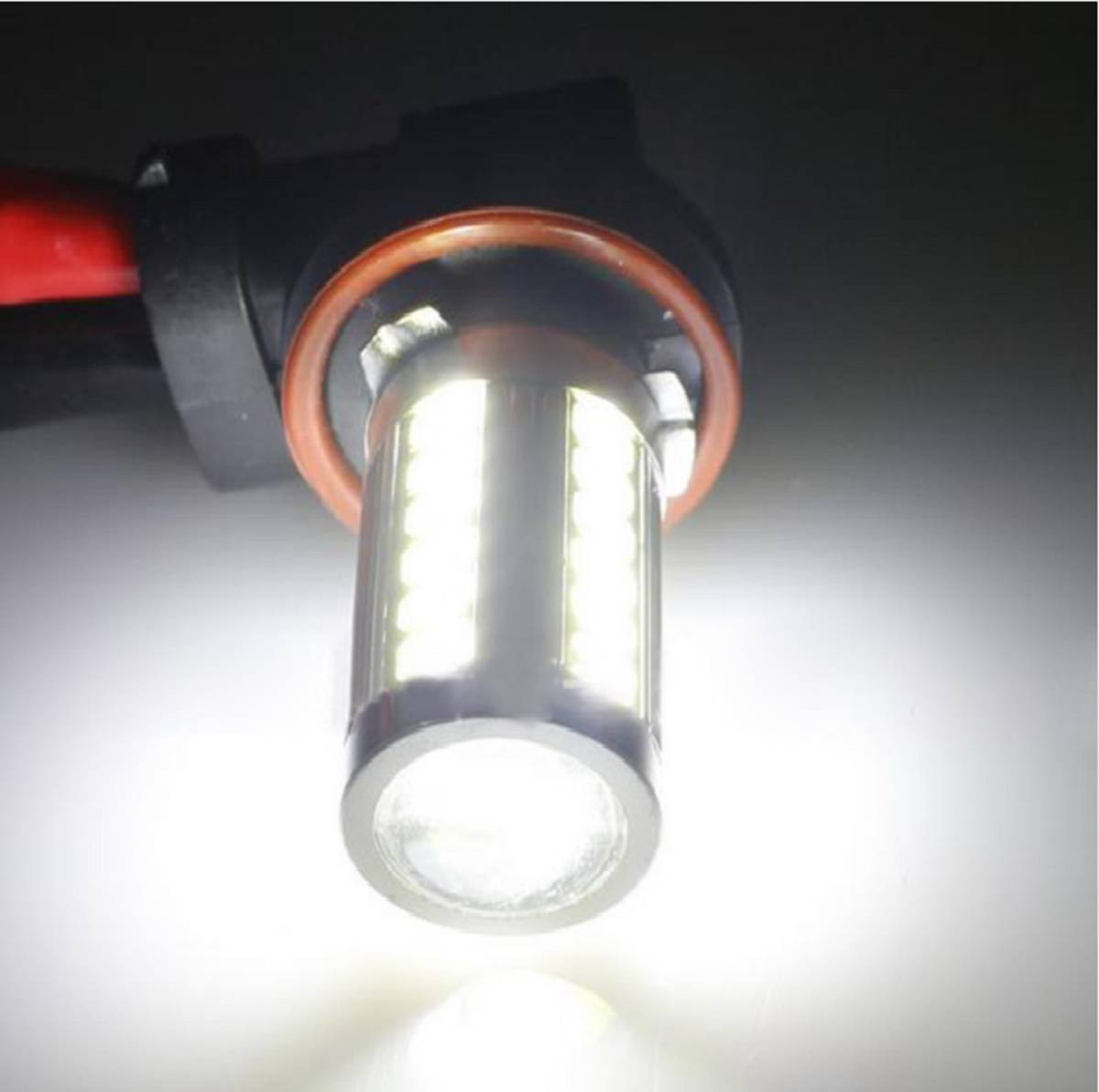 【ネコポス送料無料】激安 H11 H8 LEDバルブ 33 SMD フォグライト プロジェクター_画像2