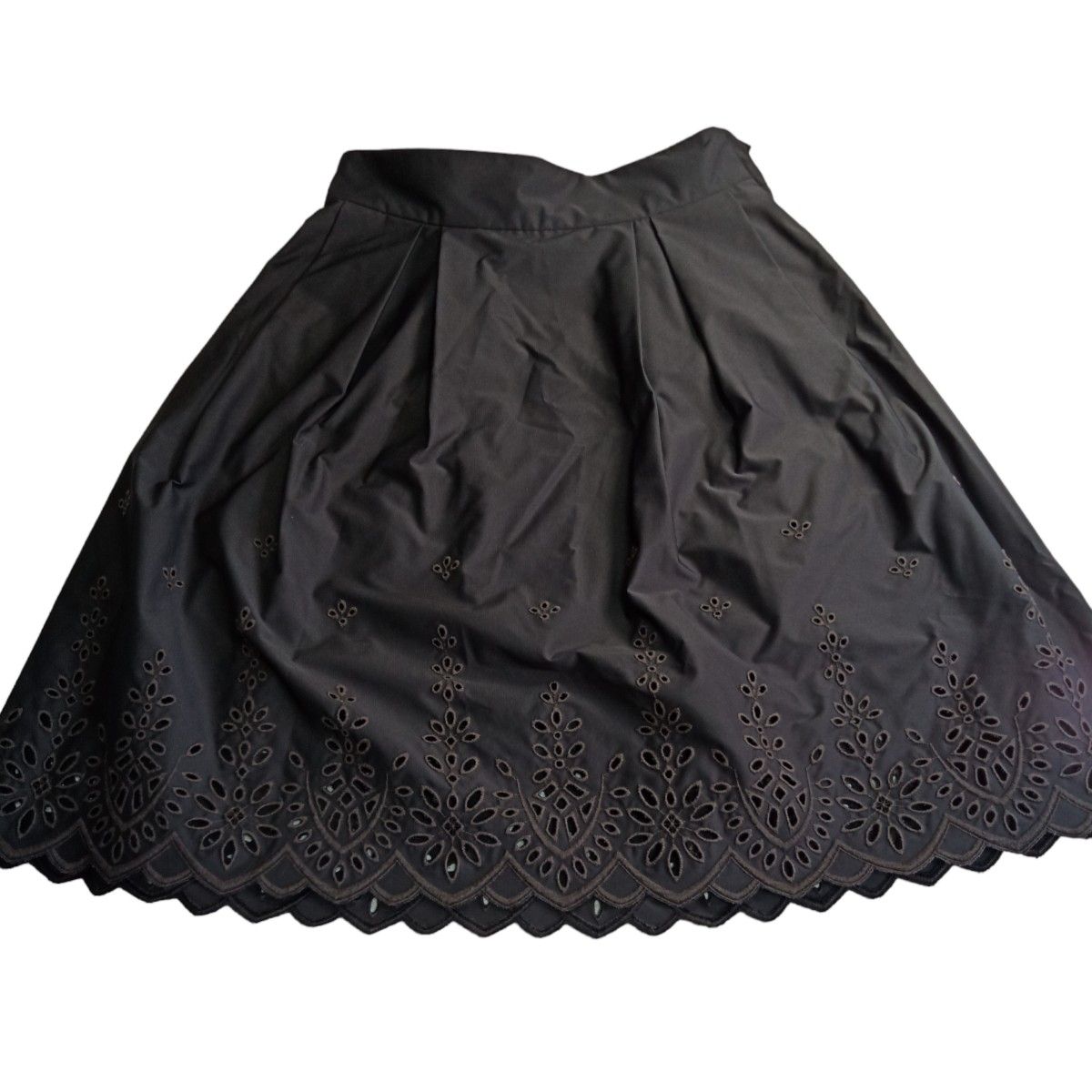 ★極美品★ FOXEY NEWYORK フォクシーニューヨーク フォクシー スカート Skirt 花柄 ダークグレー ボトムス