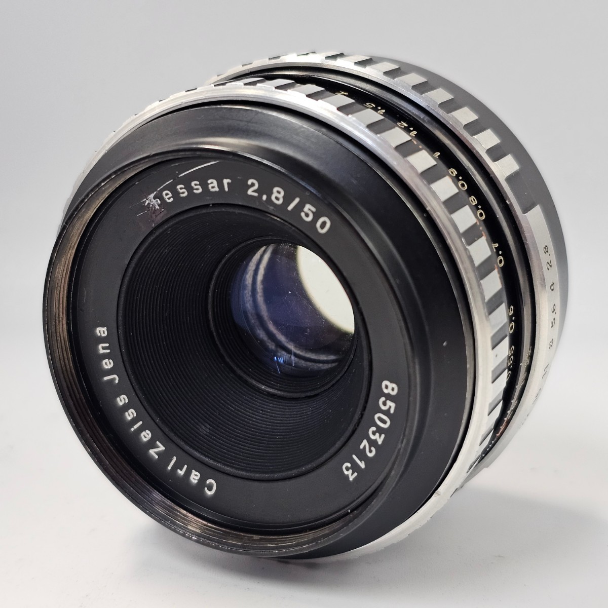 【11N33】1円スタート Carl Zeiss jena Tessar 2.8/50 8503213 カールツァイス テッサー 一眼カメラ用レンズ カメラレンズ_画像1