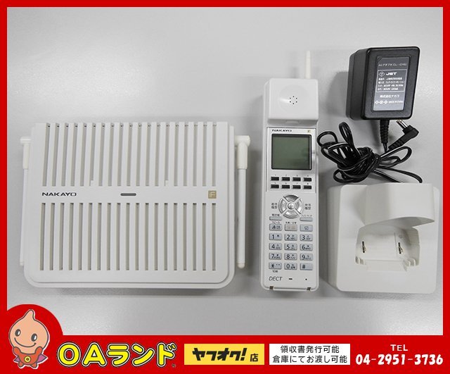 ●NAKAYO（ナカヨ）● 中古品 / シングルゾーンDECTコードレス電話機（白） / NYC-8iF-DCLLW / ホワイト / ビジネスフォン