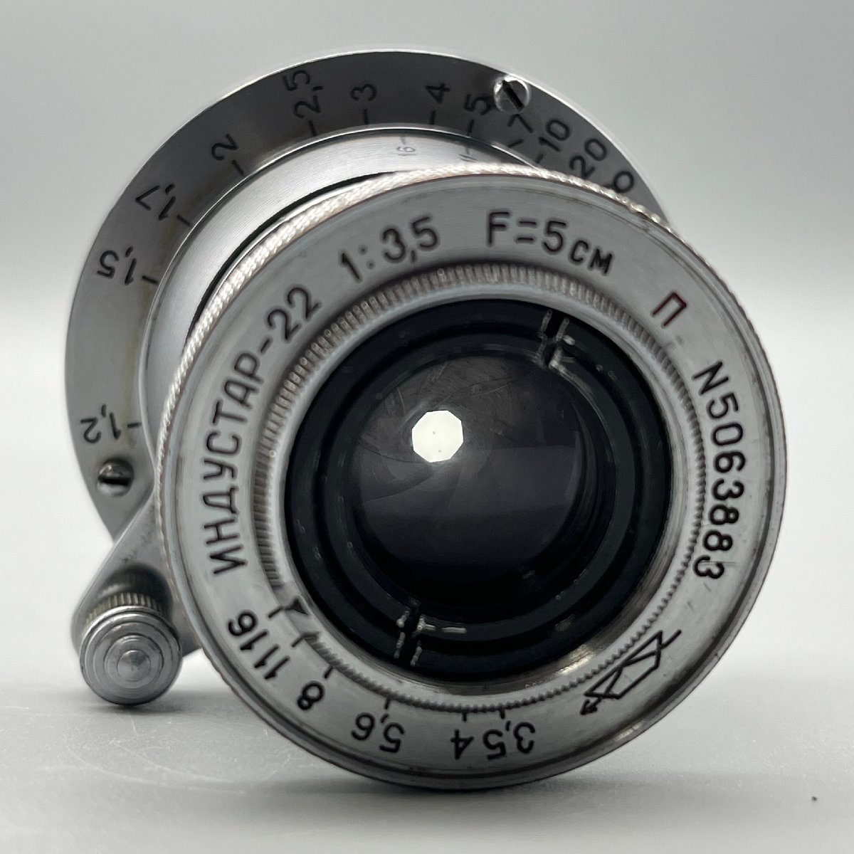 KMZ Industar-22 5cm f3.5 クラスノゴールスク機械工場 インダスター22 50mm ロシアレンズ Leica ライカ Lマウント_画像8