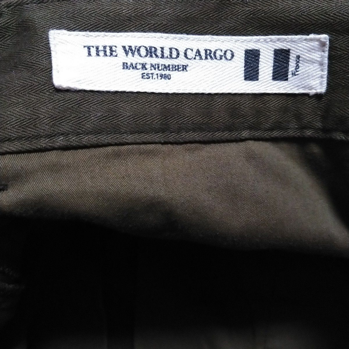 back number the world cargo カーゴパンツ　ワイド
