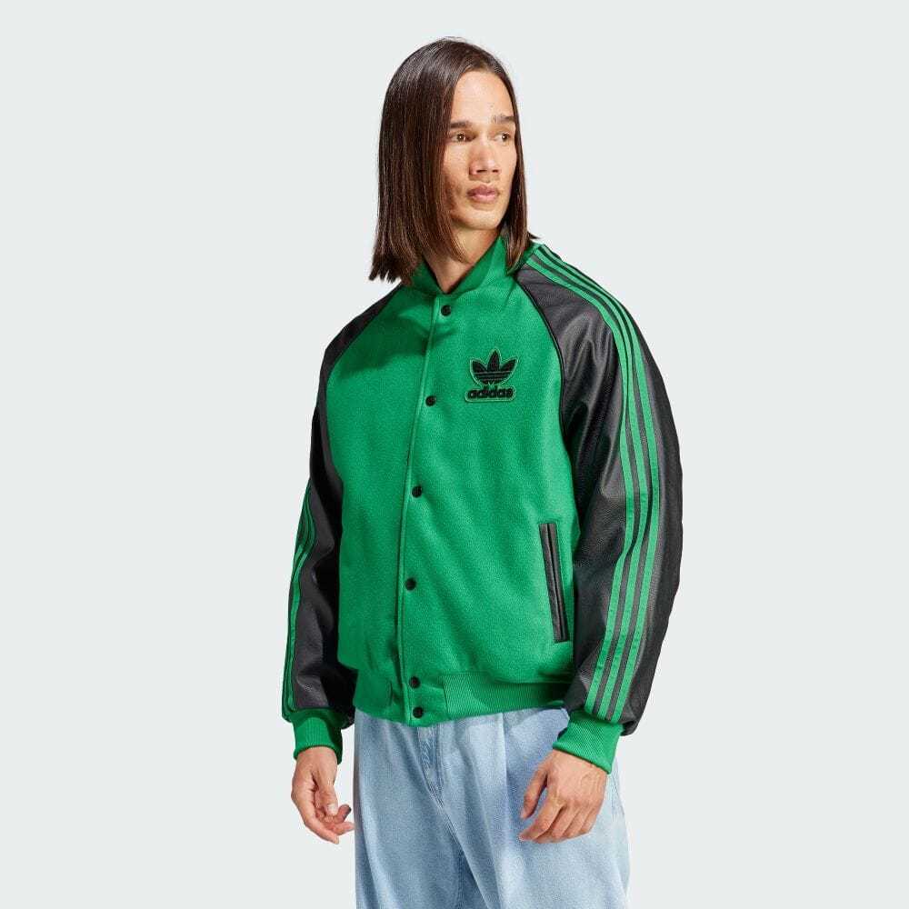 アディダスオリジナルス 大きいサイズ３ＸＬ ボンバージャケット 防寒 ストリート メンズ MENS SST BOMBER JACKET EA084 HZ0696 GREEN XL