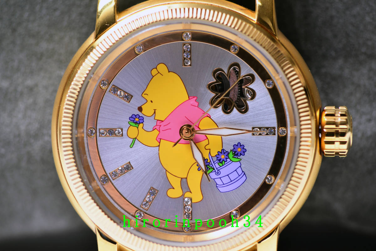  prompt decision unused * Disney *[ Winnie The Pooh ] automatic wristwatch Pooh