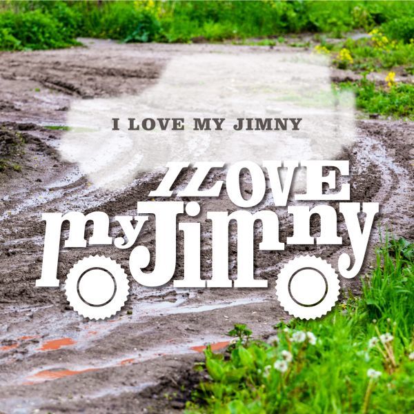 送料無料◆I Love My Jimny アイ ラブ マイ ジムニー カッティングステッカー◆ホワイト｜10cm｜超防水 UVカット 屋外使用可【C115】