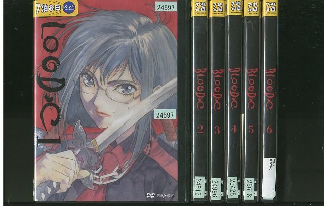 DVD BLOOD-C ブラッドシー 全6巻 ※ケース無し発送 レンタル落ち ZO580_画像1