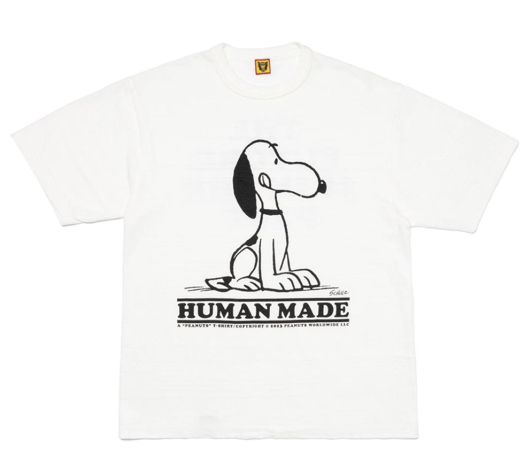Lサイズ 2023 Human Made PEANUTS T-SHIRT #1 White 新品 ヒューマンメイド ピーナッツ Tシャツ スヌーピー Tee ホワイト 白