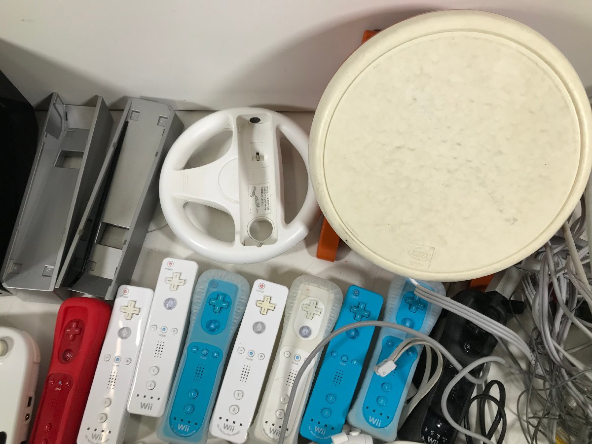 Nintendo 任天堂 Wii WiiU 本体 Gamepad タタコン リモコン ヌンチャク ACアダプター センサーバー Proコン 他 まとめ 大量 ジャンク 1_画像3