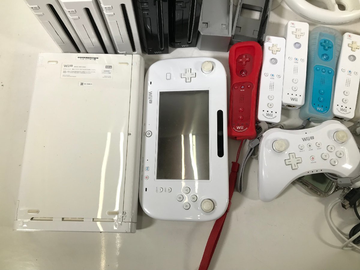 Nintendo 任天堂 Wii WiiU 本体 Gamepad タタコン リモコン ヌンチャク ACアダプター センサーバー Proコン 他 まとめ 大量 ジャンク 1_画像5