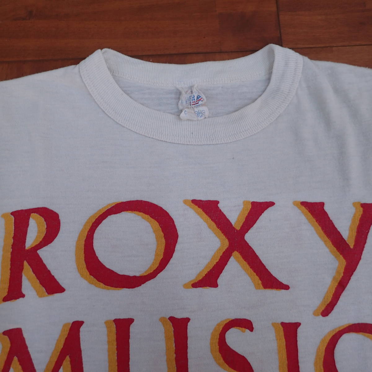 ■ 80s Roxy Music Vintage T-shirt ■ ロキシーミュージック ヴィンテージ Tシャツ 当時物 本物 バンドT ロックT 