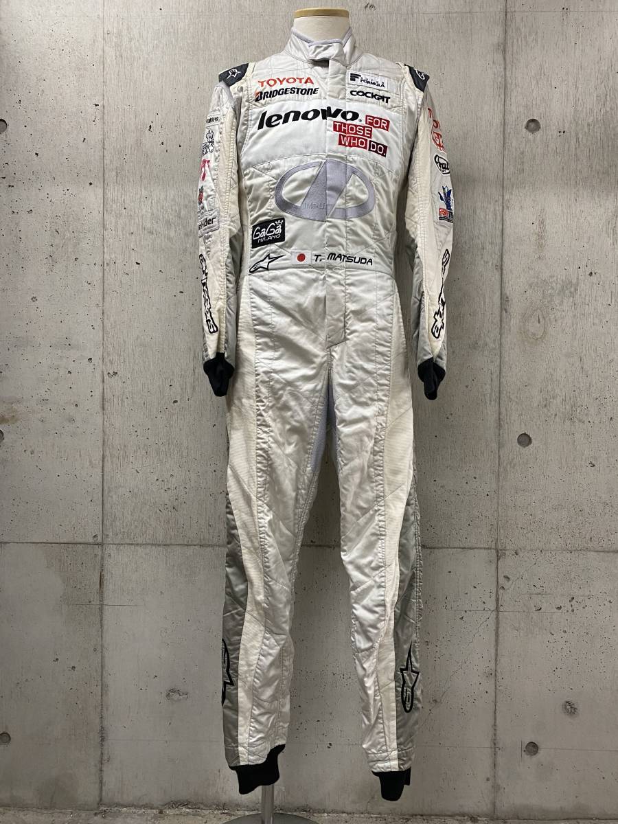 スーパーフォーミュラ lenovo TEAM IMPUL 松田次生選手実使用レーシングスーツ チームインパル支給品_画像1