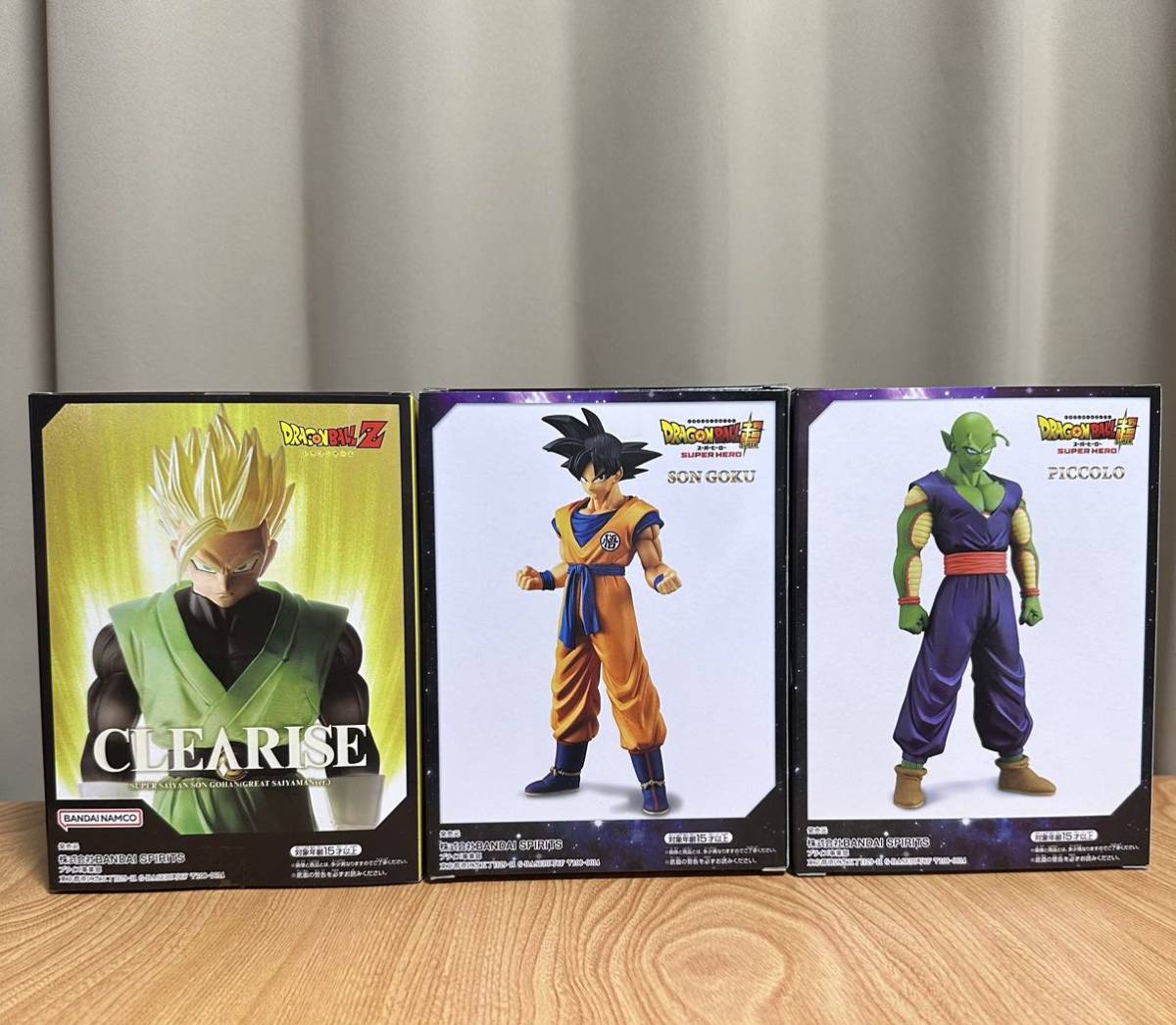 ドラゴンボール フィギュア 孫悟空 孫悟飯 ピッコロ 3体セット DXF CLEARISE スーパーヒーロー グレートサイヤマン_画像4