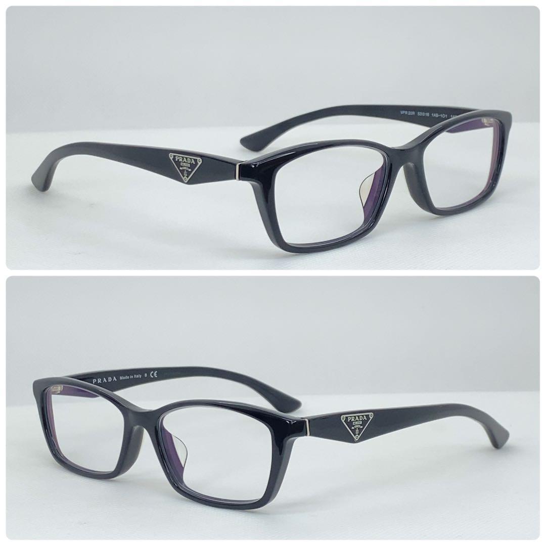 極美品 PRADA プラダ メガネフレーム VPR20R 眼鏡 伊達 サングラス 