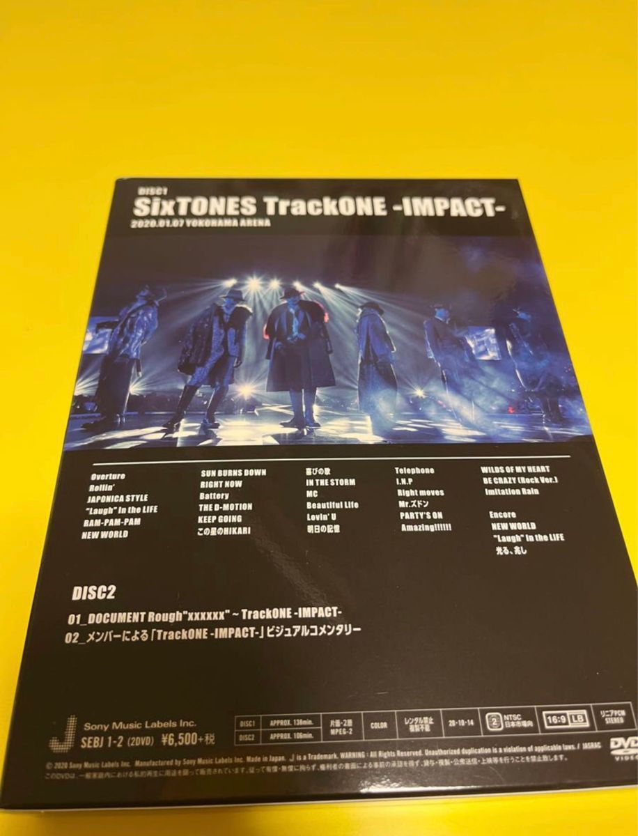 SixTONES ストーンズ ライブDVD 初回限定版 LIVE DVD 初回版 SixTONES ストーンズ ライブDVD 初回限定版 LIVE DVD 初回版