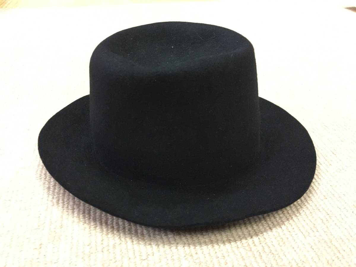 意大利製造【Borsalino / Borsalino】復古帽子復古帽子兔子毛皮意大利製造    原文:MADE IN ITALY【Borsalino/ボルサリーノ】Vintage Hat ビンテージハット 帽子 ラビットファー イタリア製