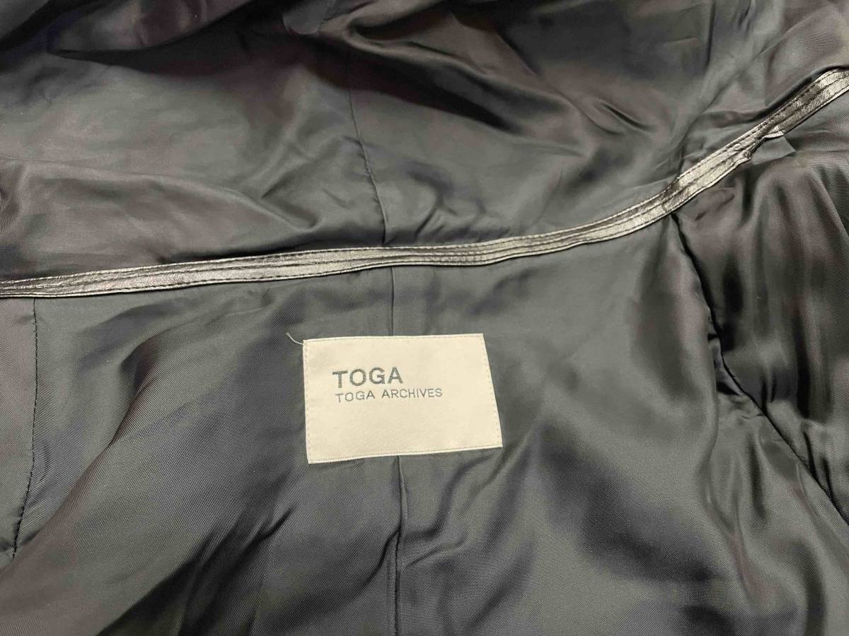【TOGA/トーガ】TOGA ARCHIVES ALPACA WOOL Hooded Coat sizeM MADE IN JAPAN アルパカ ウール ボリュームネック フーデッド コート _画像9