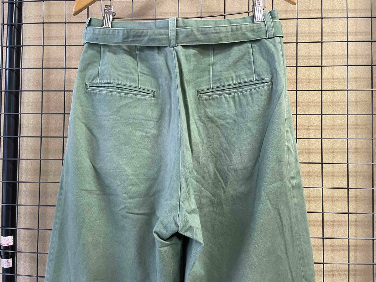 【neon sign/ネオンサイン】SAMPLE 000 Tuck Belted Wide Trouser Pants タック ベルト付き ワイドパンツ トラウザー バギーパンツ 代官山O_画像4