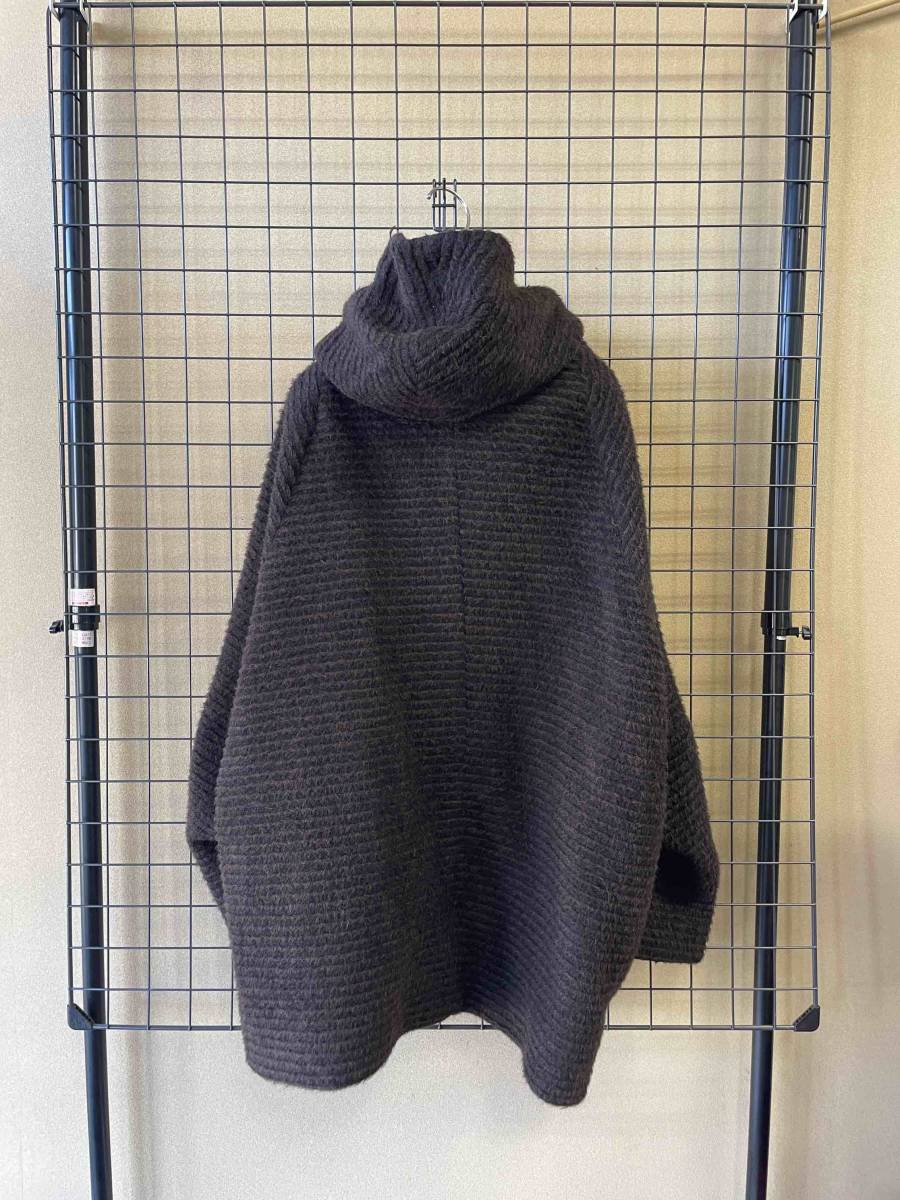 【TOGA/トーガ】TOGA ARCHIVES ALPACA WOOL Hooded Coat sizeM MADE IN JAPAN アルパカ ウール ボリュームネック フーデッド コート _画像5