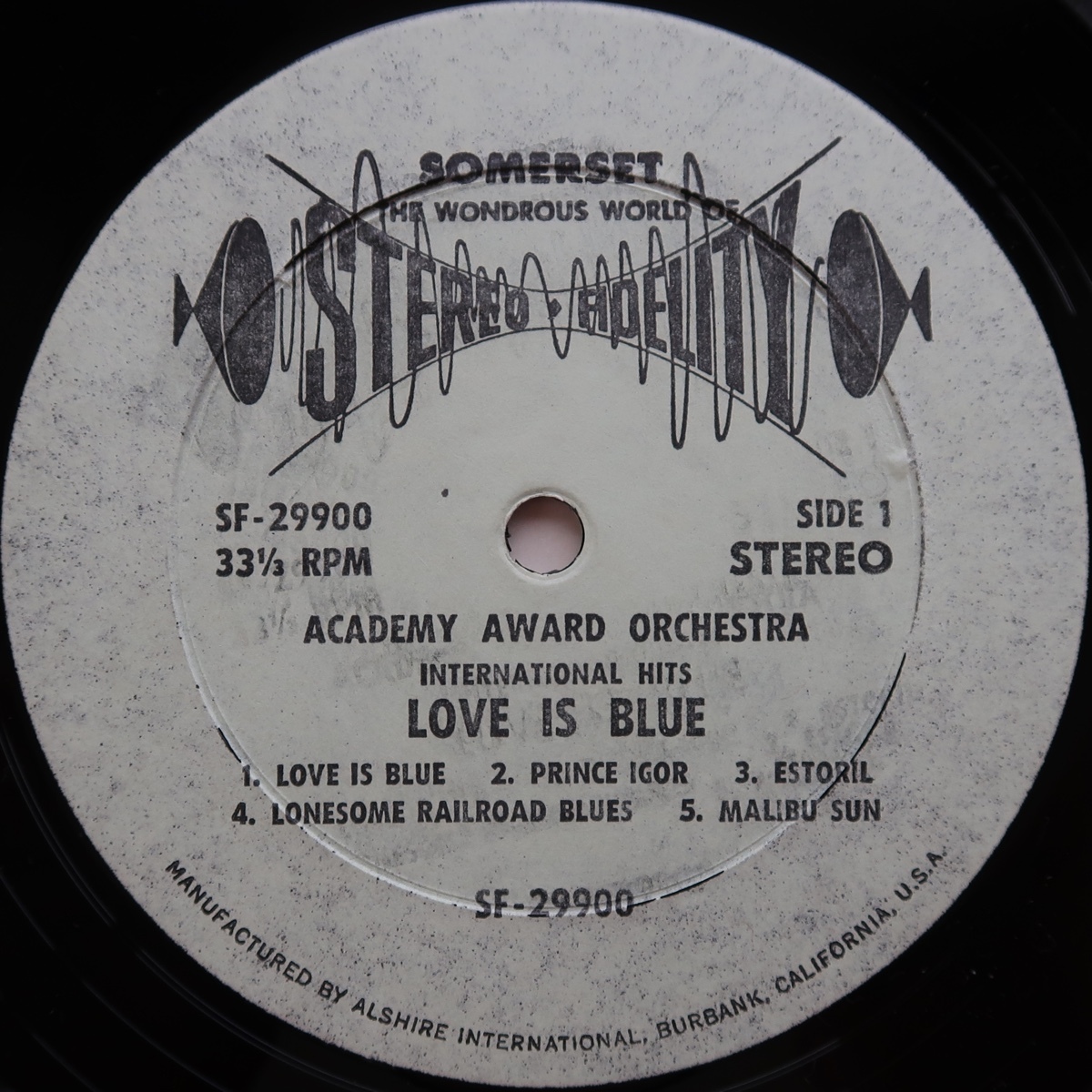 LP PAUL MURAD THE ACADEMY AWARD ORCHESTRA LOVE IS BLUE AND NINE OTHER INTERNATIONAL HITS SF-29900 米盤 シュリンク_画像4