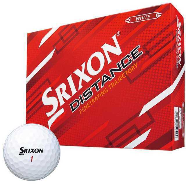 【新品】SRIXON(スリクソン) ゴルフボール 白 1ダース(12球入り) DISTANCE 2022年モデル ゴルフウェア 2310-0129 ゴルフボール_画像1