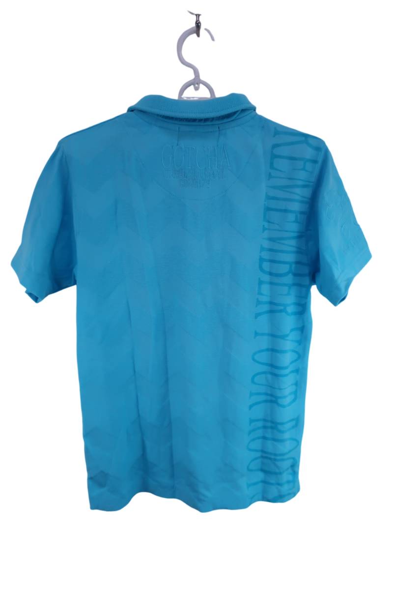 【美品】GOTCHA GOLF(ゴッチャゴルフ) ポロシャツ 水色 メンズ S ゴルフウェア 2310-0210 中古_画像5