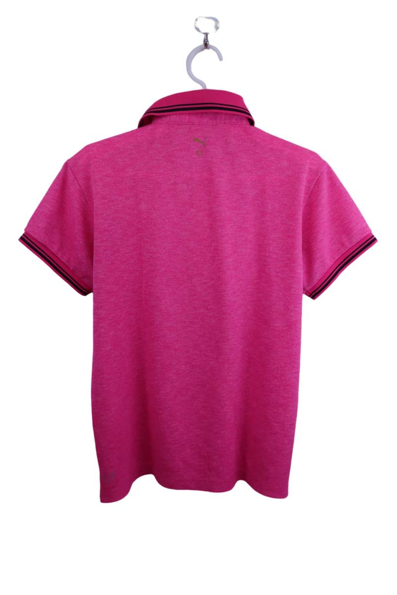 【美品】PUMA GOLF(プーマゴルフ) ポロシャツ ピンク レディース S ゴルフウェア 2311-0110 中古_画像4