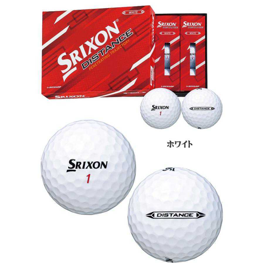 【新品】SRIXON(スリクソン) ゴルフボール 白 1ダース(12球入り) DISTANCE 2022年モデル ゴルフウェア 2310-0128 ゴルフボール_画像2