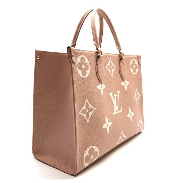 LOUIS VUITTON ルイヴィトン M46286 オンザゴーMM モノグラムアンプラント トートバッグ 2WAY ローズトリアノン クレーム 管理RY23005042_画像2