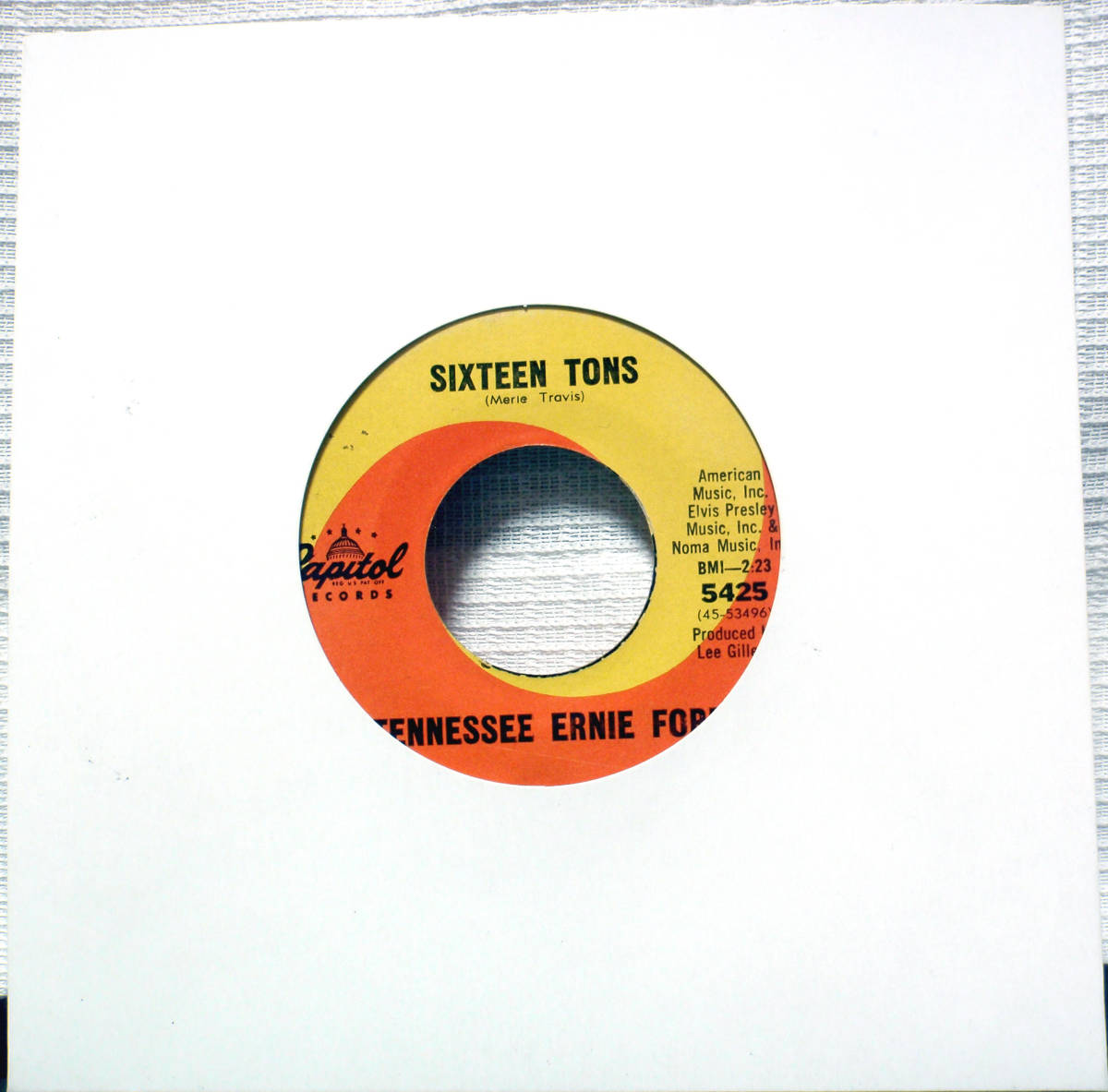 試聴 1965年 US 7inch. 別テイク TENNESSEE ERNIE FORD / SIXTEEN TONS □soul R&B rock Blues Folk フリーソウル サバービア_画像1